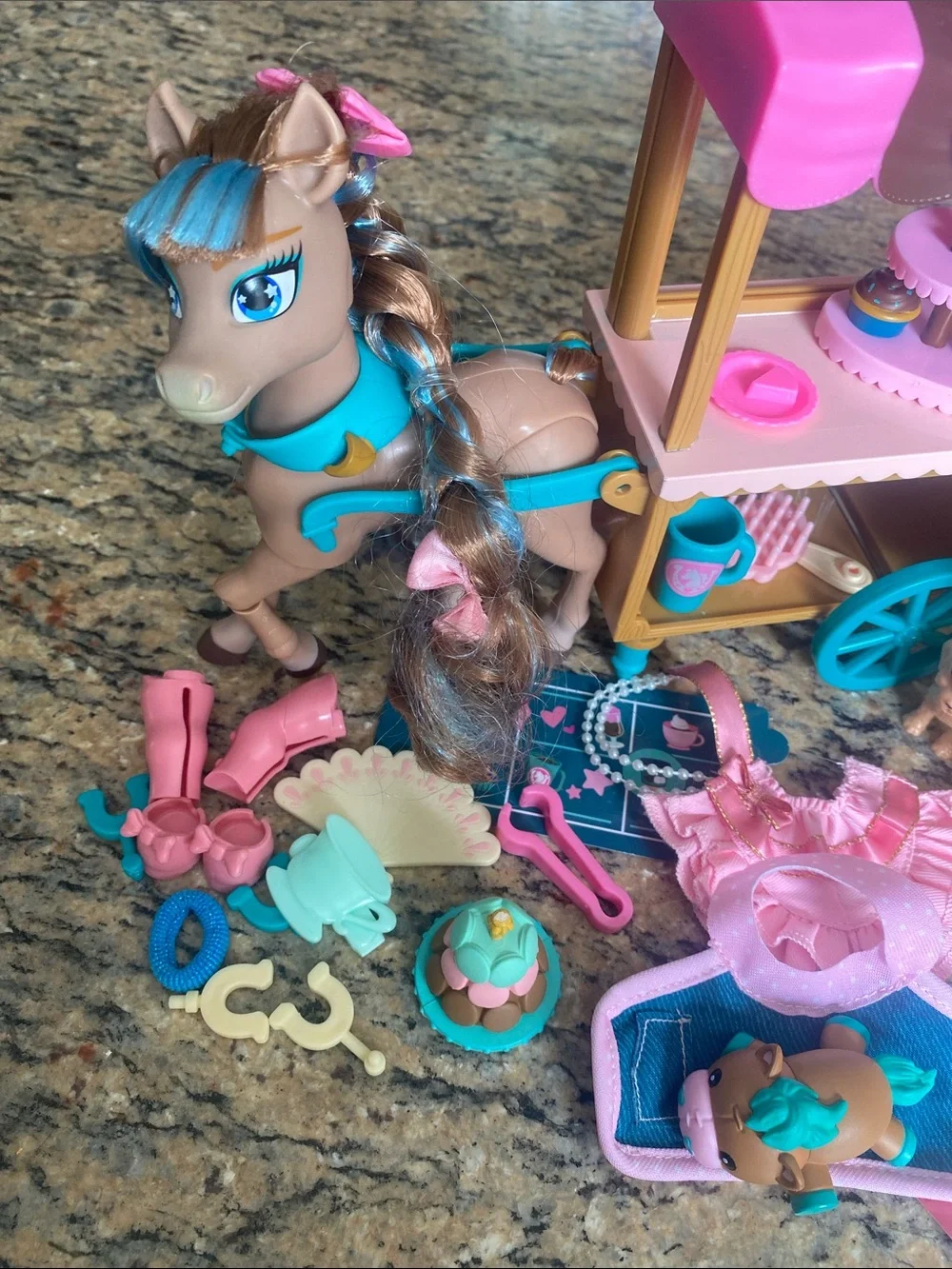 Playset Pony Toy Bundle for Kids